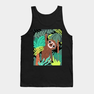 Hanging sloth in jungle Tank Top